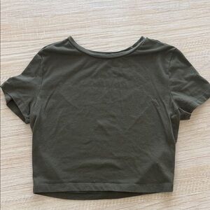 Wild Fable Dark Green Women's Crop Top